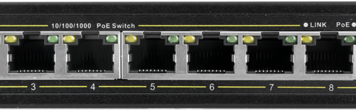 SWITCH POE PULSAR SG108 10-PORTÓW (8xPoE + 2xUPLI...