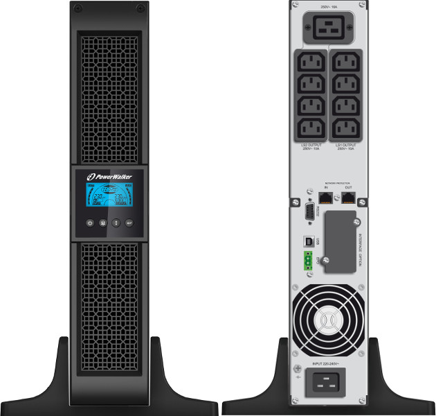 UPS ZASILACZ AWARYJNY PowerWalker VI 3000 RT HID - obrazek 3