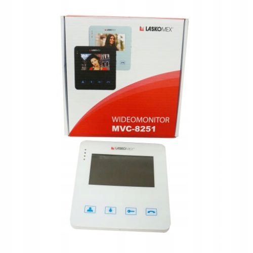 Laskomex Monitor MVC-8251 BIAŁY KOLOR 4.3″ ...