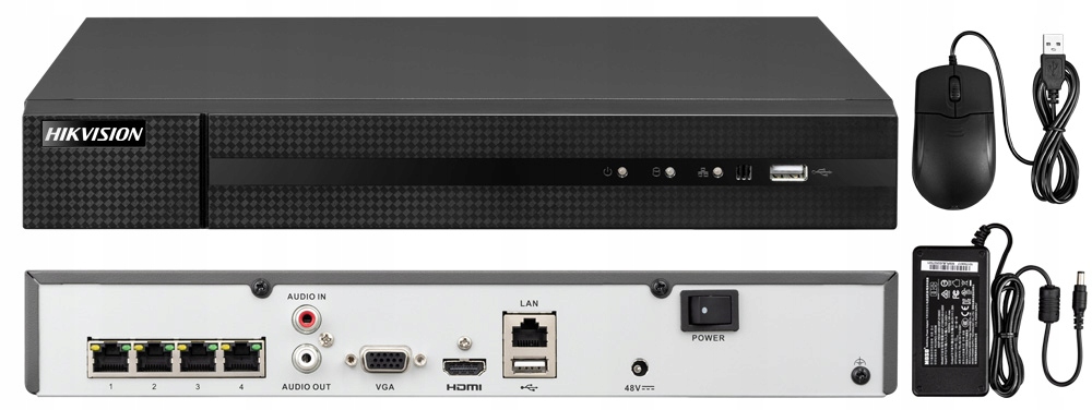 Zestaw do monitoringu Hikvision Hiwatch HWI-D140H + HWN-4104MH-4P - obrazek 4