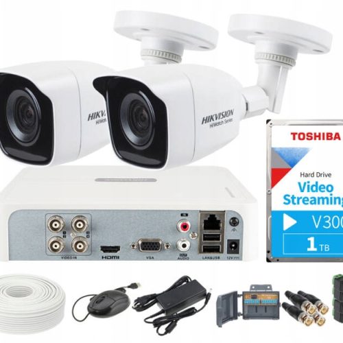 Zestaw do monitoringu rejestrator 4-ch Hikvision
