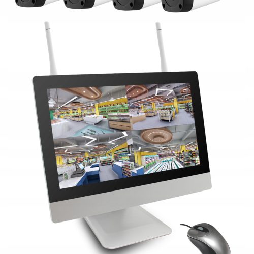 ZESTAW MONITORINGU WIFI Z NAGRYWARKĄ W LCD 2MPX