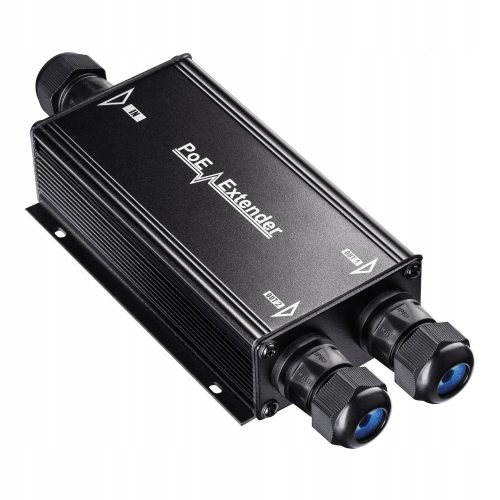 Zewnętrzny IP67 extender Adapter 1×2 Gigabit...