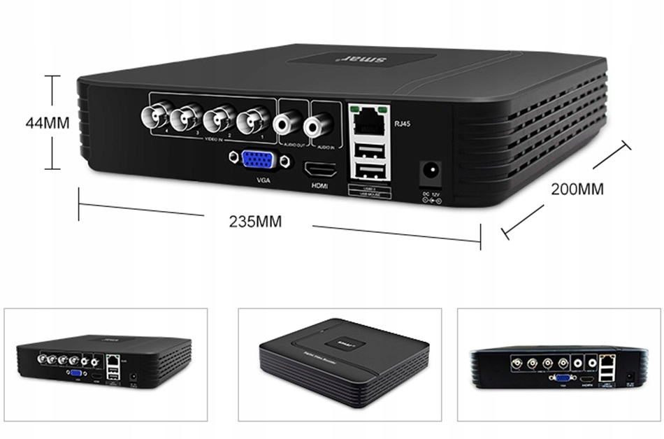 ZESTAW 4 KAMER DO MONITORINGU SUPER HD 5MPX - obrazek 3