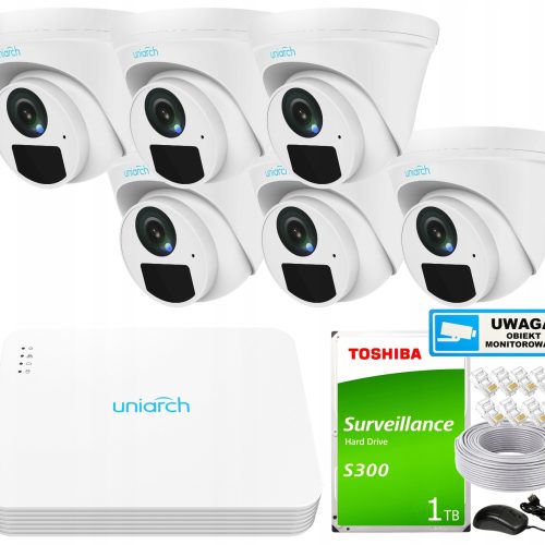 Zestaw do monitoringu Uniarch by Uniview 2Mpx Kit ...