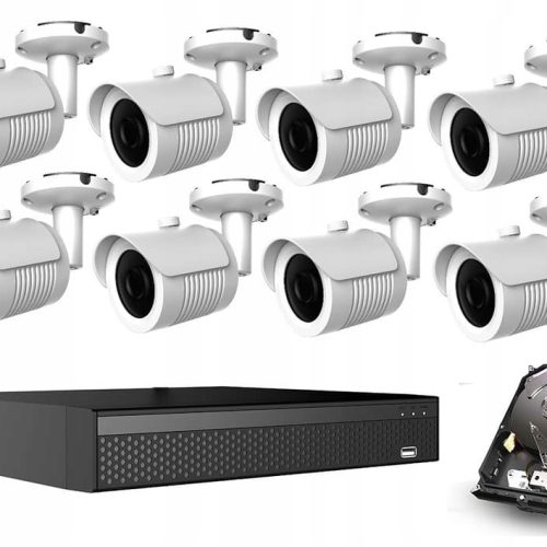 Zestaw do monitoringu WiFi 8 kamer 2Mpx FHD IR30m