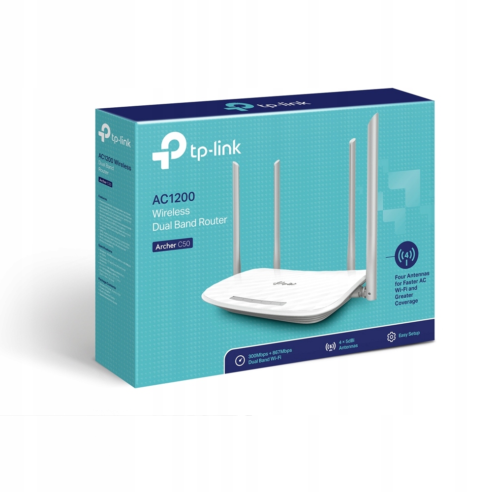 ROUTER ARCHER-C50 2.4 GHz, 5 GHz 300 Mb/s + 867 Mb - obrazek 4