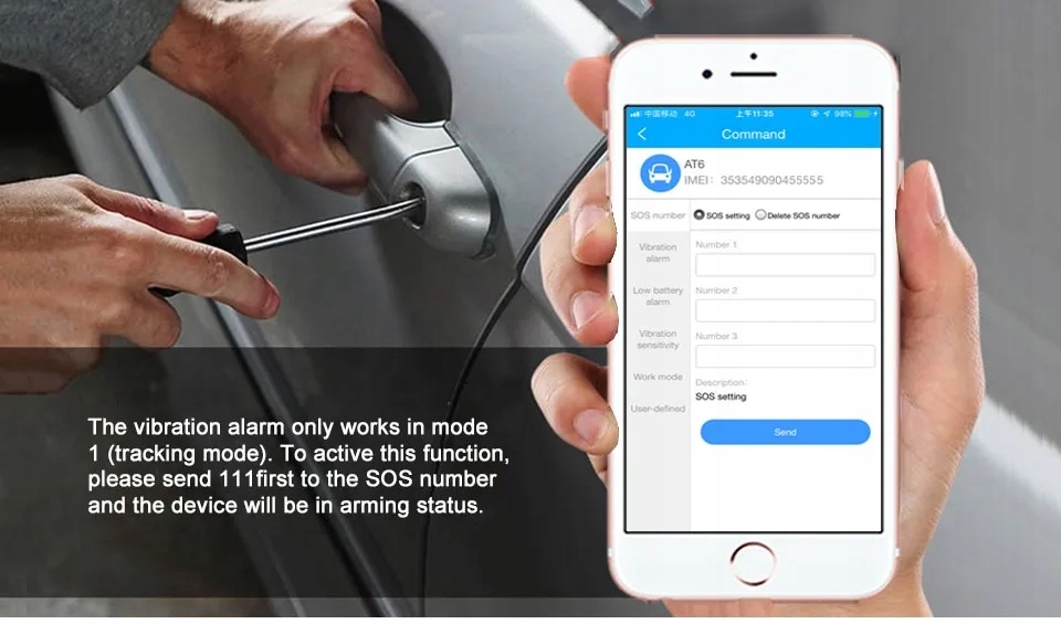 GPS AT4 LTE 10000mAH Bluetooth sterowanie głosowe SIM CARD - obrazek 9