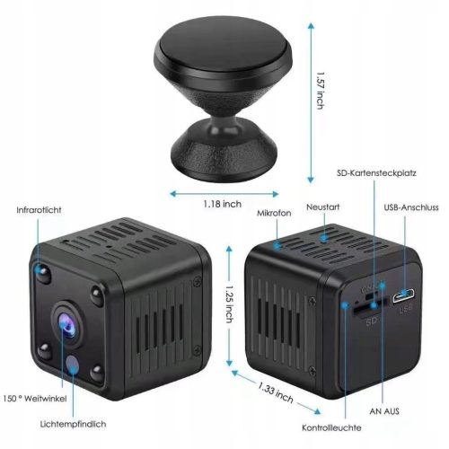 MINI KAMERA WIFI NA BATERIE SZPIEGOWSKA APP TUYA