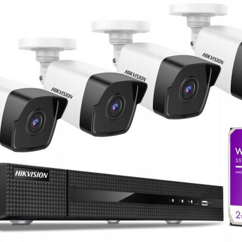 Zestaw do monitoringu Hikvision IPCAM-B4/T4-PoE-KI...