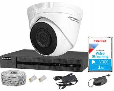 Zestaw do monitoringu IP HDD 1TB – Hikvision