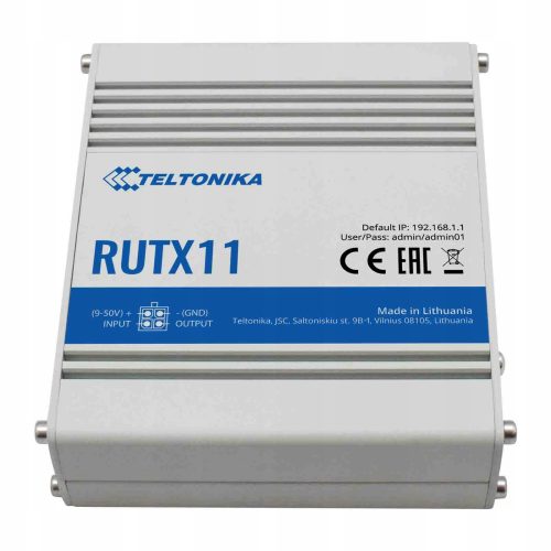 Teltonika RUTX11 | Industrial 4G LTE router | Cat