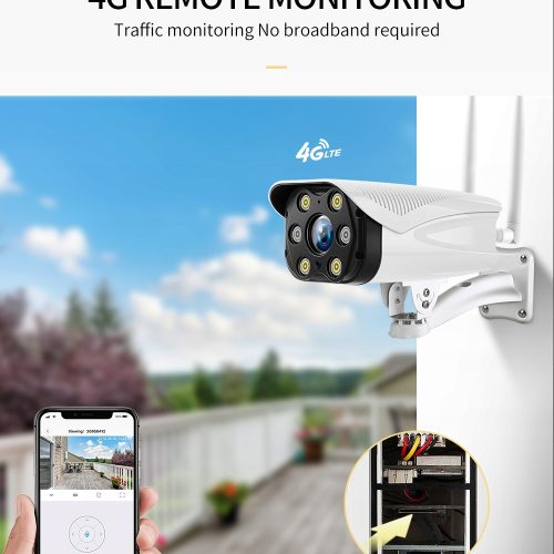 Kamera do Monitoringu 3Mpx Kamera GSM na Kartę SIM