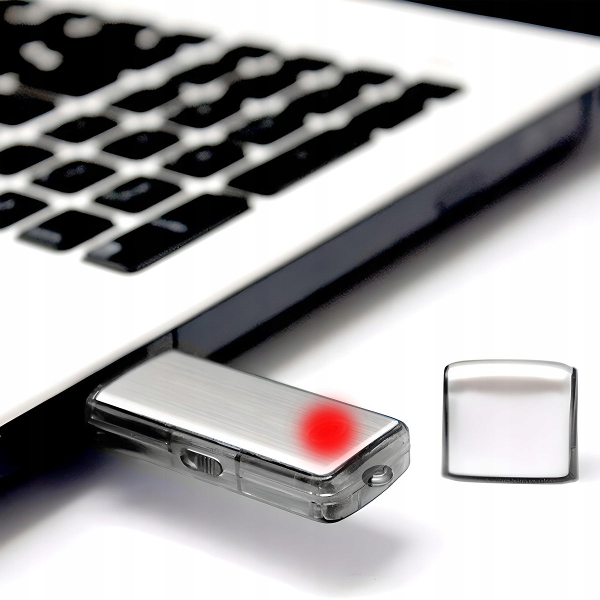 Dyktafon szpiegowski pendrive z detekcją dźwięku VOS Black-200 - obrazek 11