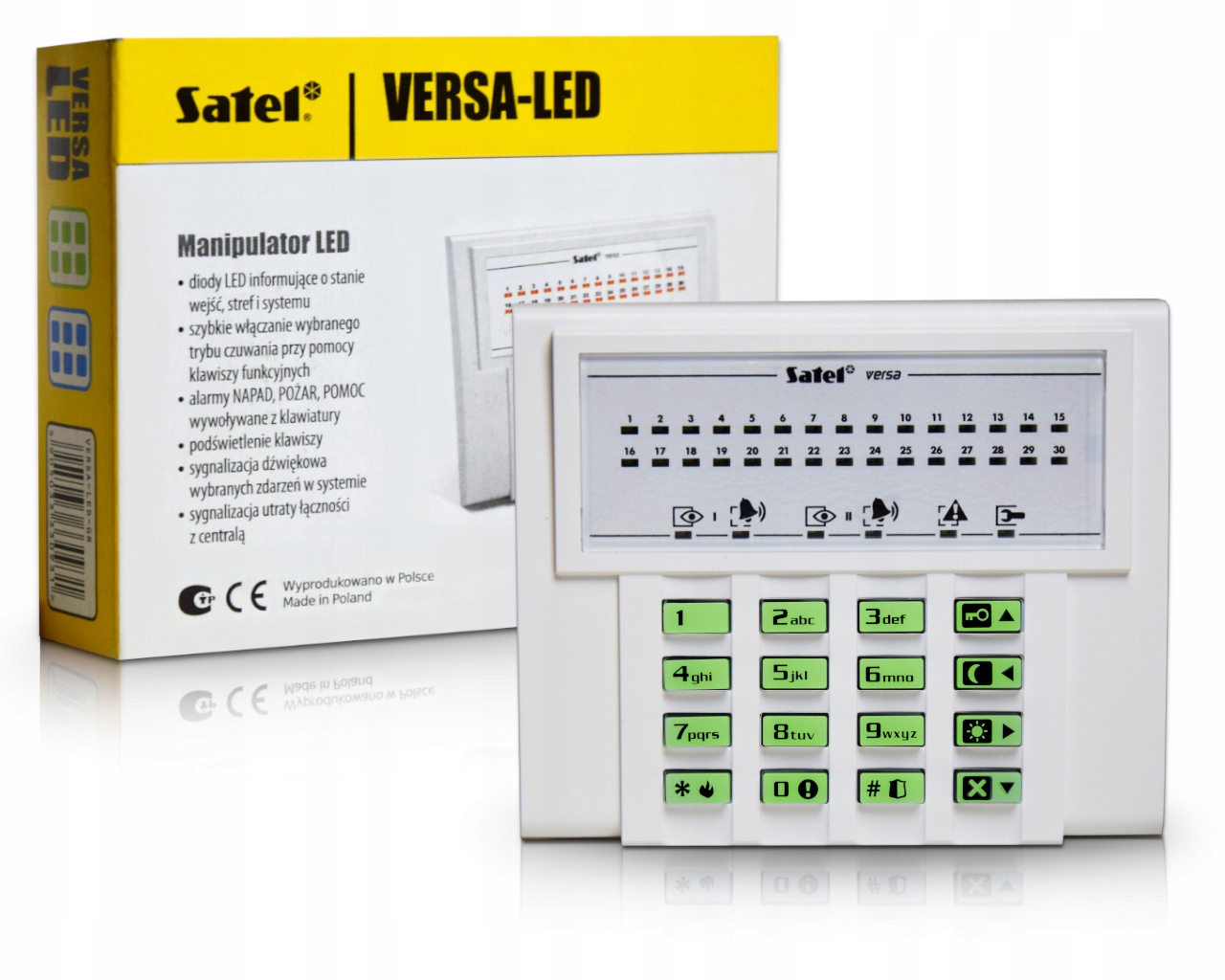 KLAWIATURA DO CENTRALI ALARMOWEJ VERSA-LED-GR SATE - obrazek 7