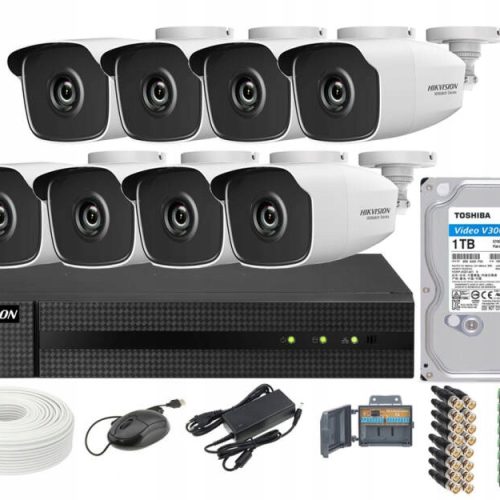 Zestaw monitoringu CCTV, – Hikvision Hiwatch