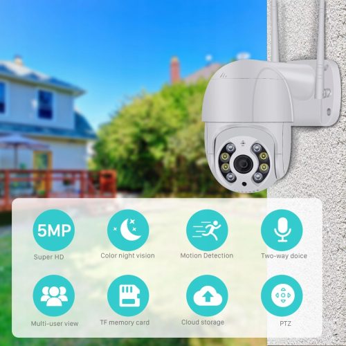 KAMERA WIFI OBROTOWA 5MPX PoE pod rejestrator IP_!`