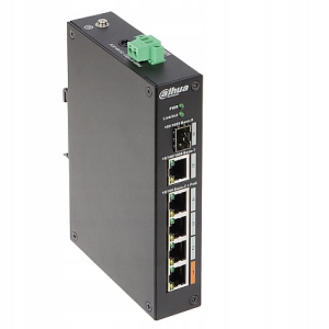 Switch przemysłowy Dahua PFS3106-4ET-60 czarny