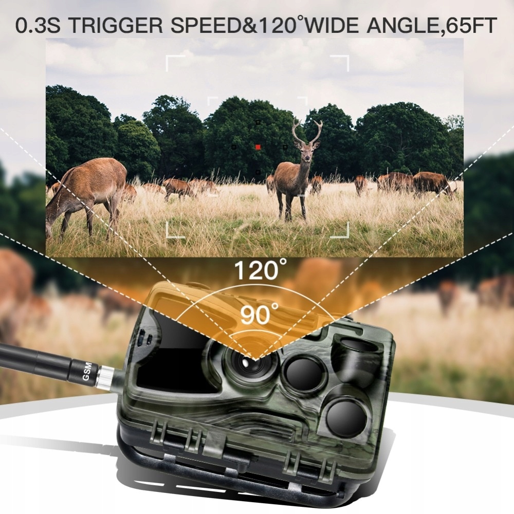 KAMERA LEŚNA FOTOPUŁAPKA 20MPX MMS SMS E-MAIL - obrazek 5