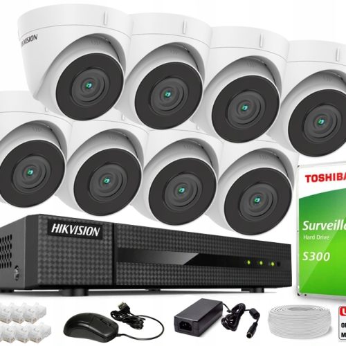 Zestaw do monitoringu Hikvision CCTV KIT-IPCAM-T/B...
