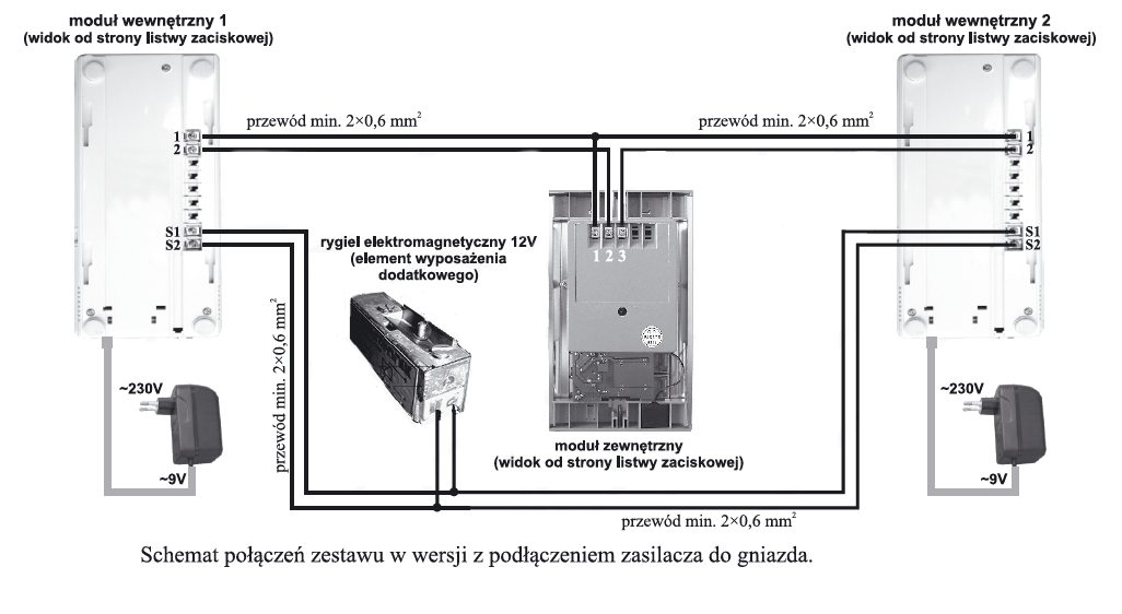 DOMOFON EURA ADP-47A3 (RL-3208AA) 2-RODZ. - obrazek 5