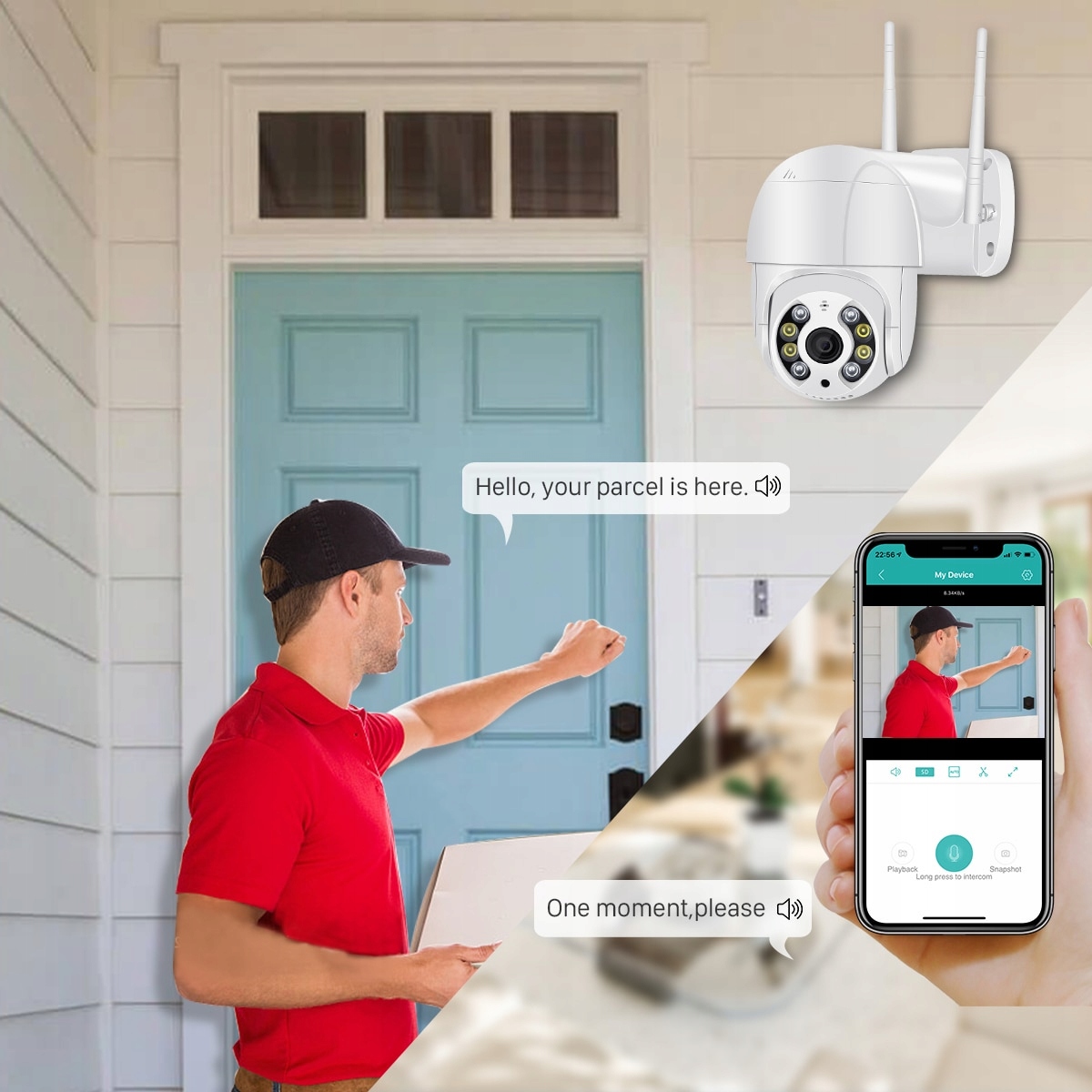 KAMERA WIFI OBROTOWA 5MPX PoE pod rejestrator IP_!` - obrazek 8