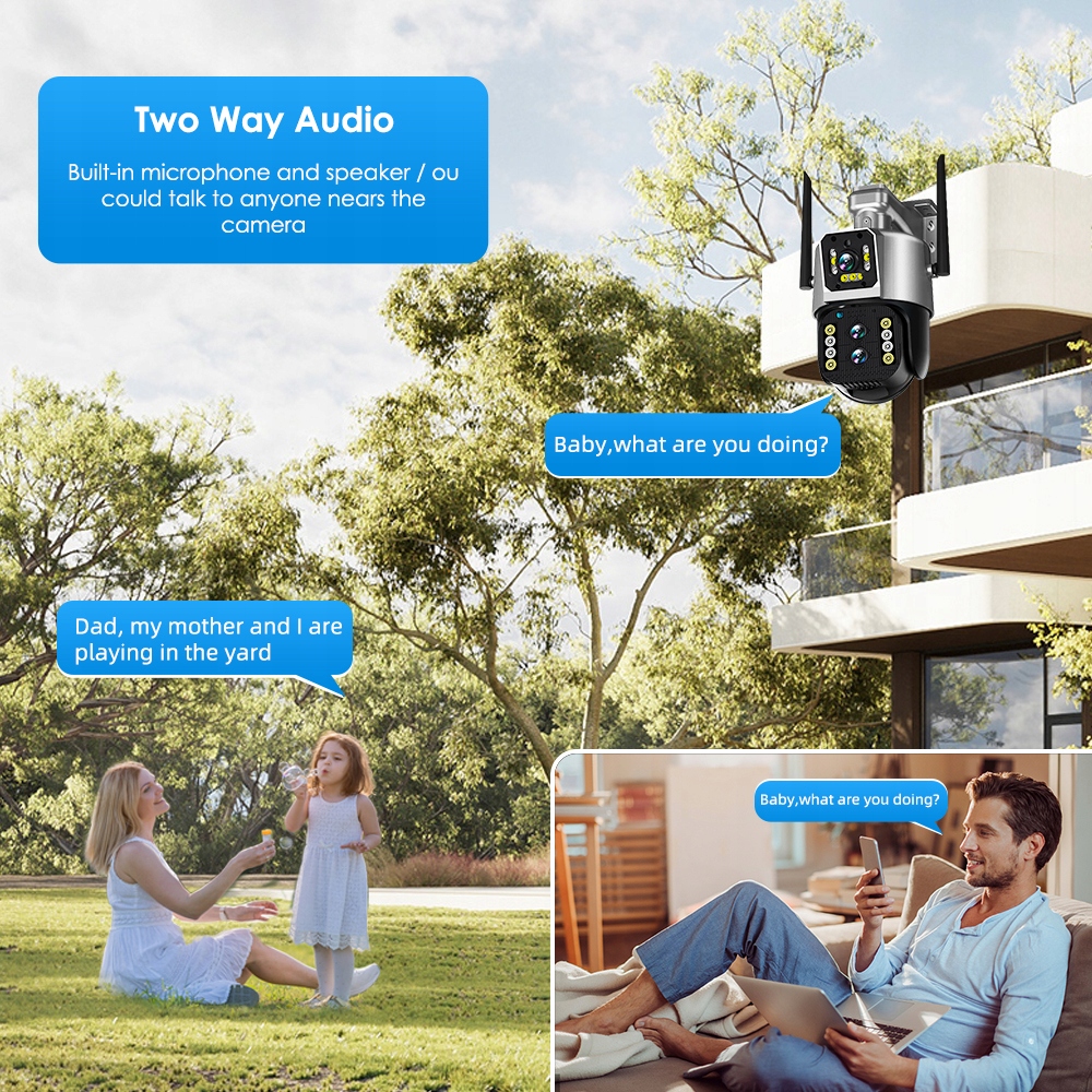 KAMERA WIFI 12MPX 10x Zoom automatyczne śledzenie - obrazek 7