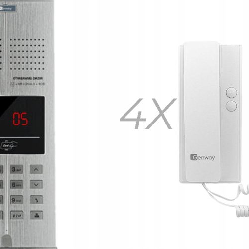 Zestaw domofonowy 4 rodzinny GENWAY WL-03NL-V2