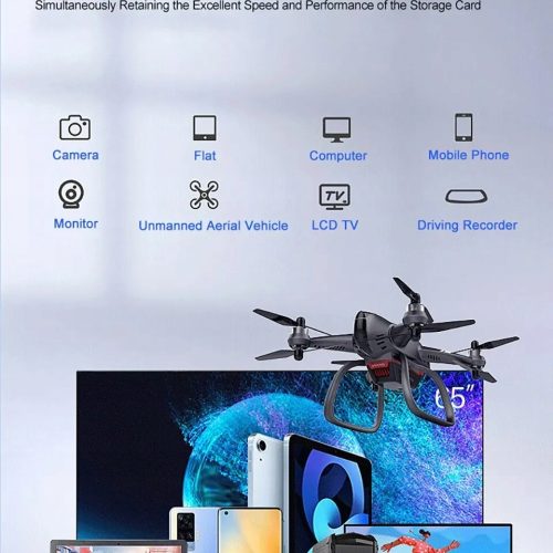 Karta Msd 64GB do kamer monitoringu dronów aparat...
