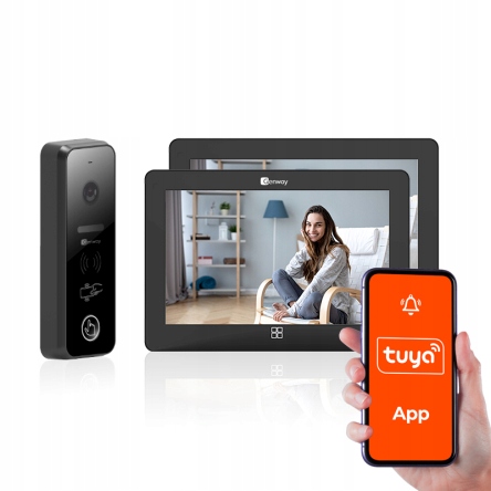 Wideodomofon WiFi Czarny Tuya F-S7V11-2W