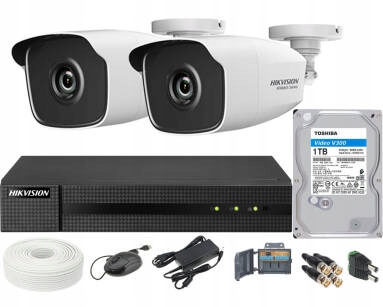 Zestaw do monitoringu CCTV, - Hikvision Hiwatch
