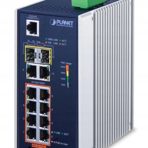 PLANET IGS-4215-8P2T2S Zarządzany L2/L4 Gigabit E...