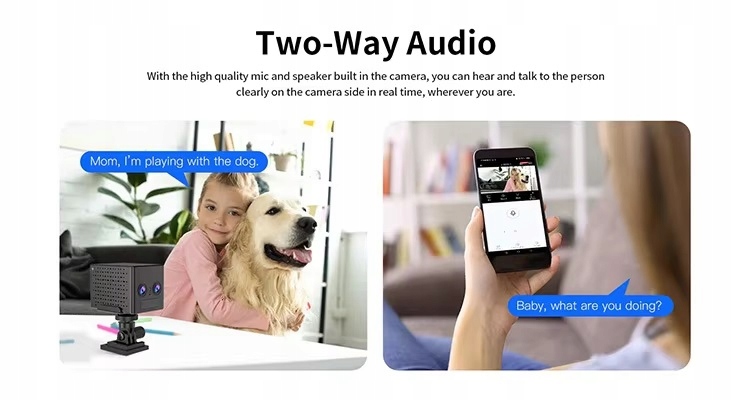 Mini kamera na baterie 4G SZEROKOKĄTNA 2 OBIEKTYWY FULL HD MIKROFON AUDIO - obrazek 11