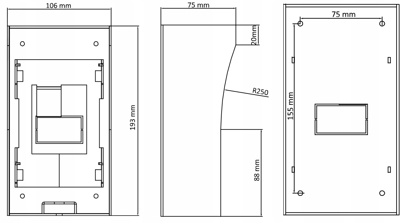 Obudowa stacji bramowej HIKVISION DS-KAB02 - obrazek 7