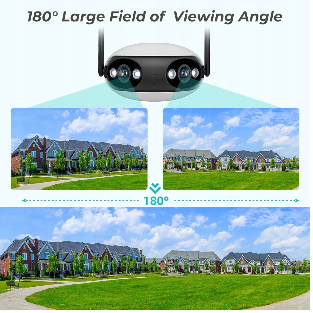 Kamera WIFI 4K 8MP panoramiczny kąt widzenia 180°_` - obrazek 4