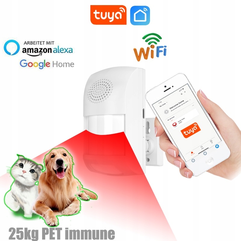 CZUJKA RUCHU WIFI TUYA SMART LIVE