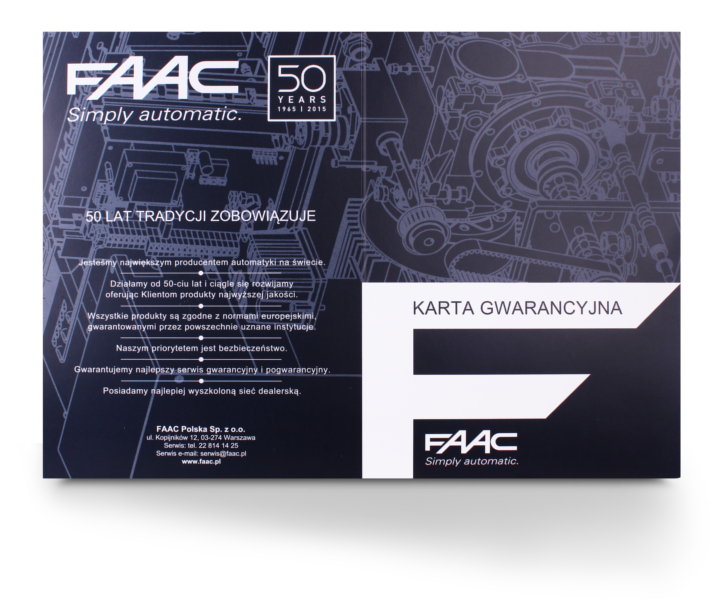 Zestaw Handy 24V - FAAC S418 do 5.4m bram dwuskrzydłowych - obrazek 6
