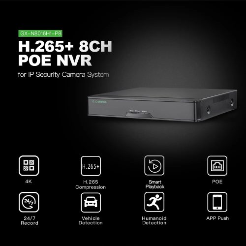 Rejestrator IP 16CH 8xPOE 4K 8MPX PILOT + MYSZ