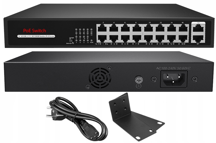 Zestaw do monitoringu Hikvision 12x IPCAM-B4-30DL + HWN-4216MH SET 4MP - obrazek 4