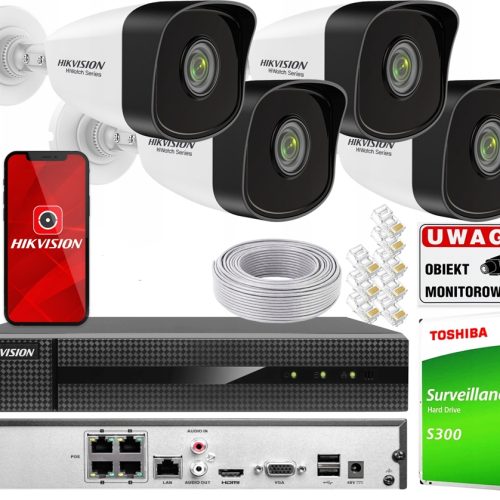 Zestaw do monitoringu Hikvision Zestaw IP Hikvisio...