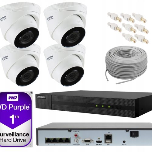 Zestaw do monitoringu Hikvision HWN-4104MH-4P, HWI...