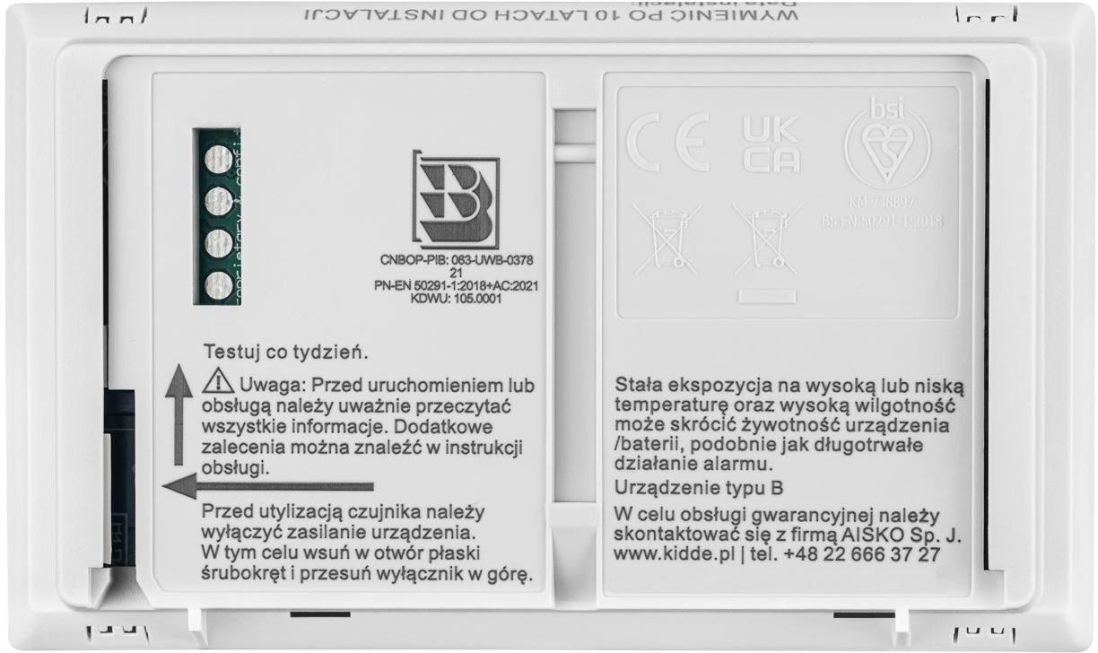 Czujnik czadu z wyświetlaczem Kidde K10LLDCO - obrazek 7