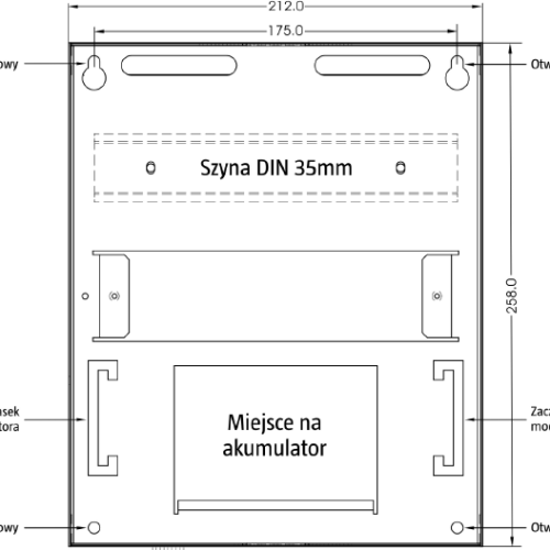 KONTROLER DOSTĘPU ROGER W OBU. Z ZAS. PR402DR-SET