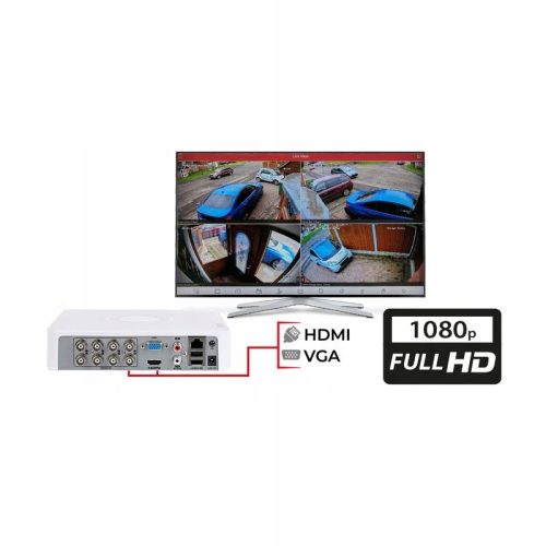 Rejestrator GISE do 8 kamer analogowych GS-M1008NH
