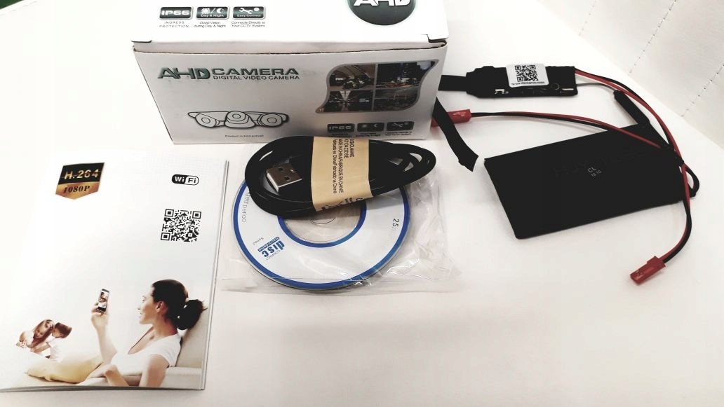Ukryta MINI kamera szpiegowska HD WiFi podgląd TEL - obrazek 3