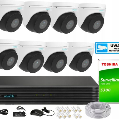 Zestaw Monitoringu IP 4Mpx 8 Kamer IPC-T314-APKZ
