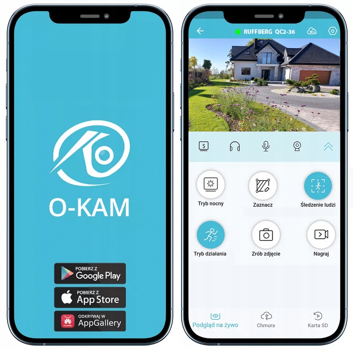 Kamera WIFI zewnętrzna O-KAM PODWÓJNY OBIEKTYW DWIE KAMERY PODCZERWIEŃ 8MPX - obrazek 7