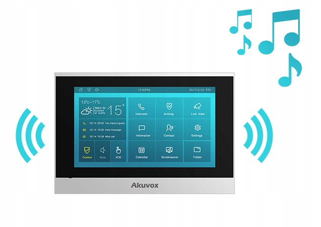 Monitor wideodomofonowy IP 7"Akuvox C313S - obrazek 8