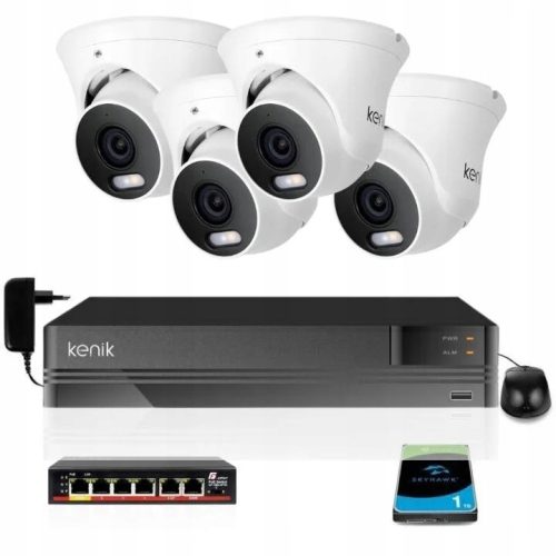 Zestaw do monitoringu dom firma kamera 4x KG-4430D...