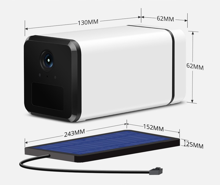 Kamera tubowa (bullet) IP G-VISION JH018 2Mpx 4G na karte sim + WIFI - obrazek 6